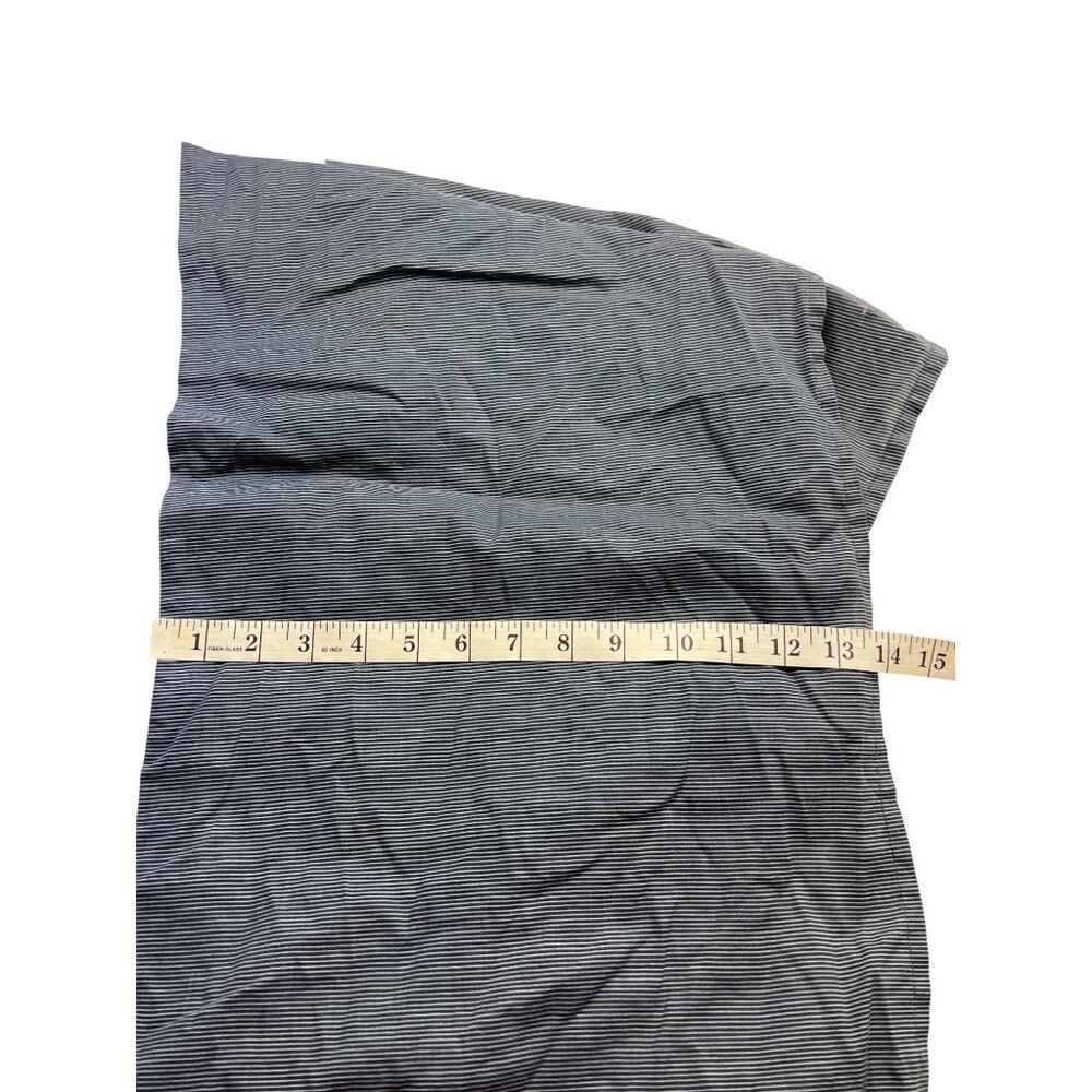 Striped Full-Size Bed Skirt 60% Cotton 40% Polyester Blue & White 92d